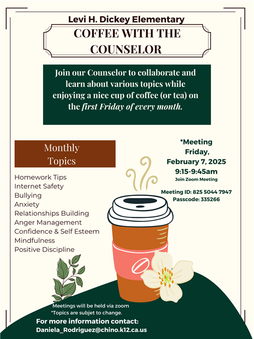 Coffee with a counselor 